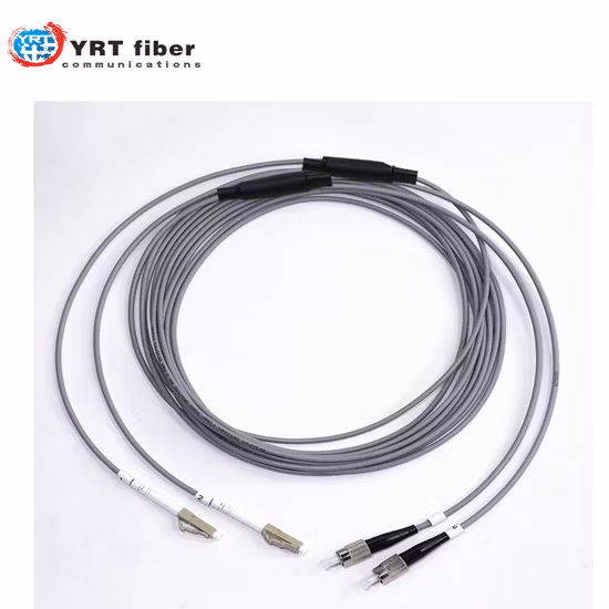 Reliable Armoured Multimode Indoor Fiber Optic Connector Jumper Cable